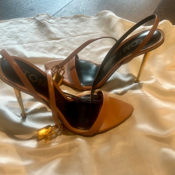 Tom Ford High Sandals: Lock & Key. EU size 38. Fits Size 7-7.5 - Picture 2 of 11
